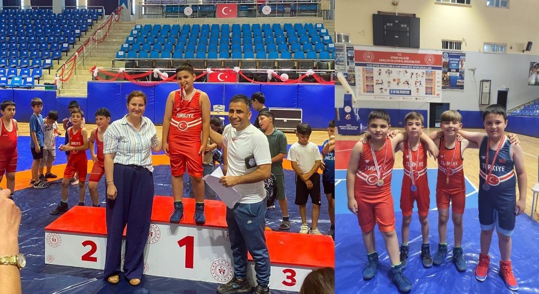 Bozdoğanlı minik güreşçilerden büyük başarı